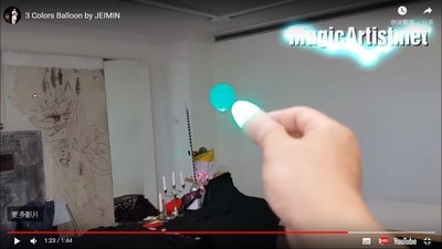 [MAGIC 999]魔術道具 遙控三色氣球組 變色拇指燈(壹個)+遙控器+秘密道具