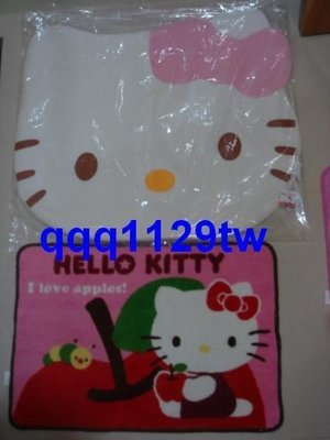 (全新)超萌Hello Kitty(79*68cm)超大柔軟地墊 地毯腳踏墊(三麗鷗)/另悠遊卡3D陶瓷盤抱枕大烤皿)