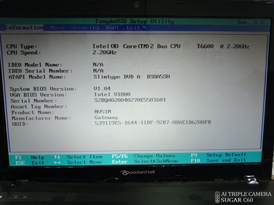 零件機 acer Gateway nv51m Packard Bell SJV52-MV