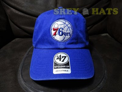 [SREY帽屋]預購＊47 Brand CLEAN UP NBA 費城76人 經典LOGO 美國限定版 棒球帽 老帽
