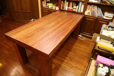 【原味手工家具】紅花梨餐桌、書桌、辦公桌-台南 原木 家具
