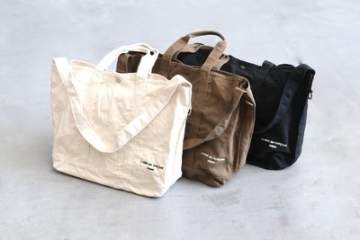 【S.I. 日本代購】COMME des GARCONS HOMME cotton canvas tote bag
