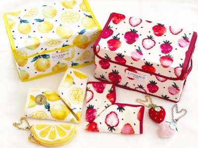 《瘋日雜》日本雜誌附錄  LOVERARY FEILER 美人百花檸檬 草莓 置物籃 雜物盒 收納袋 收納雜貨