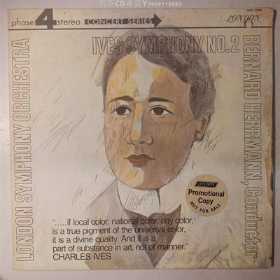 艾夫斯 第2交響曲 赫爾曼 倫敦交響 倫敦四聲道廣告版黑膠LP