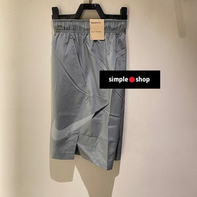 【Simple Shop】NIKE DRY FLEX 運動短褲 跑步 訓練 大勾 短褲 灰色 男款 DQ4800-084
