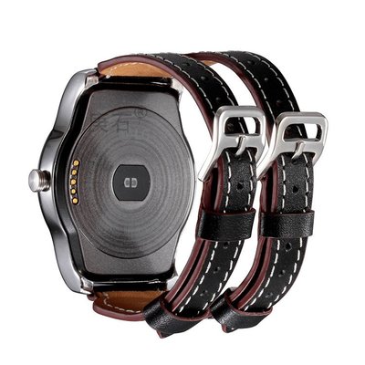【現貨】ANCASE 22mm LG G Watch W100,W110,W150 urbane真皮錶帶錶鍊雙扣真皮錶帶