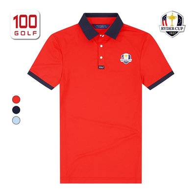 RyderCup萊德杯高爾夫男裝短袖T恤24夏季透氣輕薄彈力運動polo衫