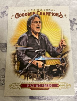 Max Weinberg 2018 Upper Deck Goodwin Champions #2 Rock & Roll Hall of Famer