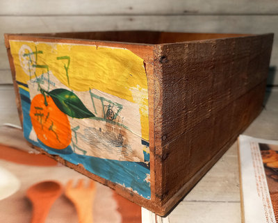 [阿媽的寶貝屋] 老日本 昭和時期 古早 雜貨老木箱 老雜貨/古道具