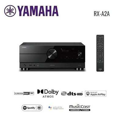 【d-PRICE 數位家電㍿】日本YAMAHA RX-A2A AV擴大機 Dolby Atmos 8K