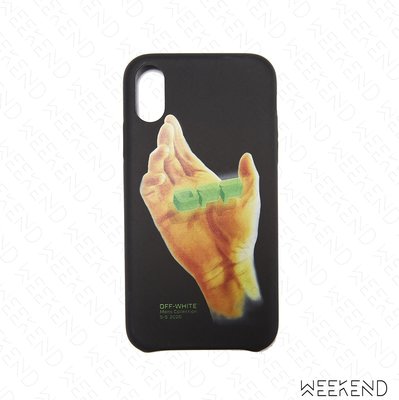 【WEEKEND】 OFF WHITE Hand Logo 手 Iphone X XS Max 手機殼 黑色