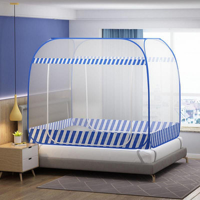 廠家出貨加大版家用免安裝蚊帳蒙古包1.5米雙人床1.8m單人宿舍0.9有底蚊帳