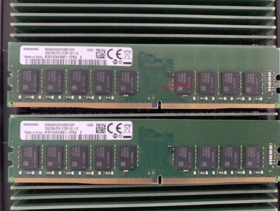 三星 M391A2K43BB1-CPB 16G 2RX8 PC4-2133P DDR4純ECC伺服器記憶體