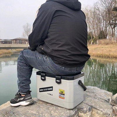 多功能迷你小號蝦箱可坐釣魚箱漁具箱冷藏箱 保冰箱 冰桶 釣魚箱 小冰箱