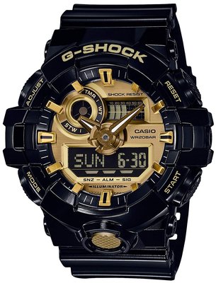 日本正版 CASIO 卡西歐 G-Shock GA-710GB-1AJF 男錶 男用 手錶 日本代購