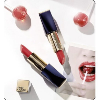 雅詩蘭黛Estee Lauder絕對慾望花漾傾慕名模奢華潤唇膏#420玫瑰荔枝豆沙色3.5g