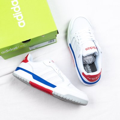 Adidas NEO ENTRAP 網面 透氣 白藍紅 休閒運動慢跑鞋 男鞋FX3978