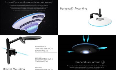 ＊海葵達人＊2016新款 ZETLIGHT 海水專用UFO ZE8000觸控型燈具可外接WIFI控制器