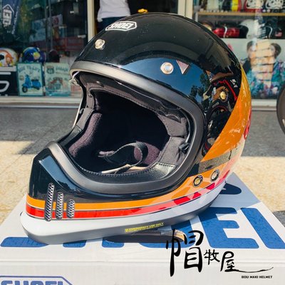 【帽牧屋】日本 SHOEI EX-ZERO EQUATION TC-10 山車帽 全罩安全帽 輕量 內鏡片 復古 黑/白