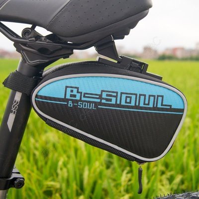 B-soul 全新自行車硬殼座墊袋：碳纖維紋單車尾包 快拆腳踏車包 坐墊包 座杆包 坐杆包 座杆袋 工具包 工具袋