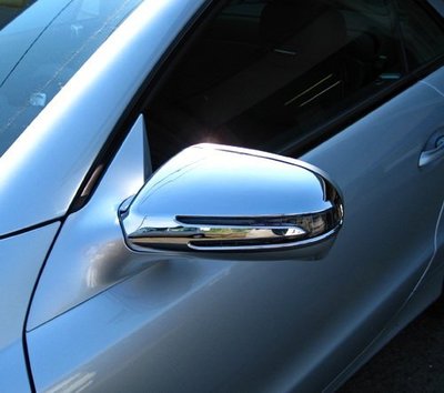 圓夢工廠 Benz SLK R171 2009~11 SLK200 SLK280 SLK55 鍍鉻後視鏡蓋 後照鏡蓋貼