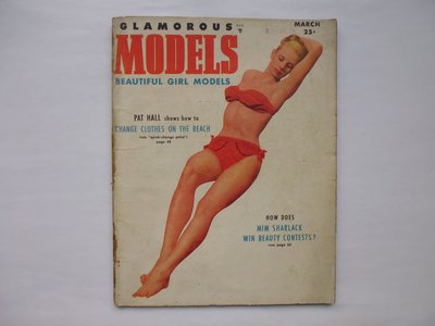 ///李仔糖舊書*1950年美國原版.GLAMOROUS MODELS美女黑白攝影集(k505)