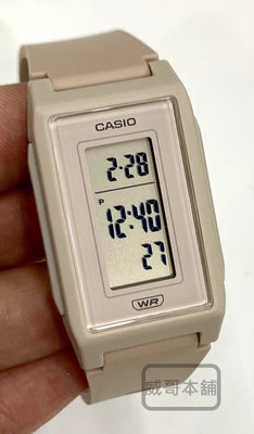 【威哥本舖】Casio台灣原廠公司貨 LF-10WH-4 纖薄輕巧 時尚電子錶 LF-10WH