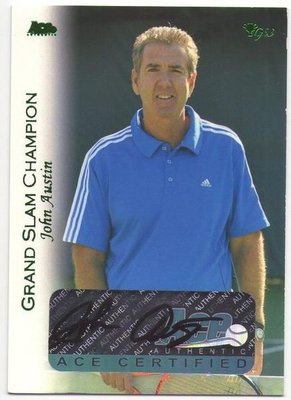 網球 2012 ACE Grand Slam 大滿貫 冠軍 已退休球星 John Austin 限量20張綠版簽名卡 ~~