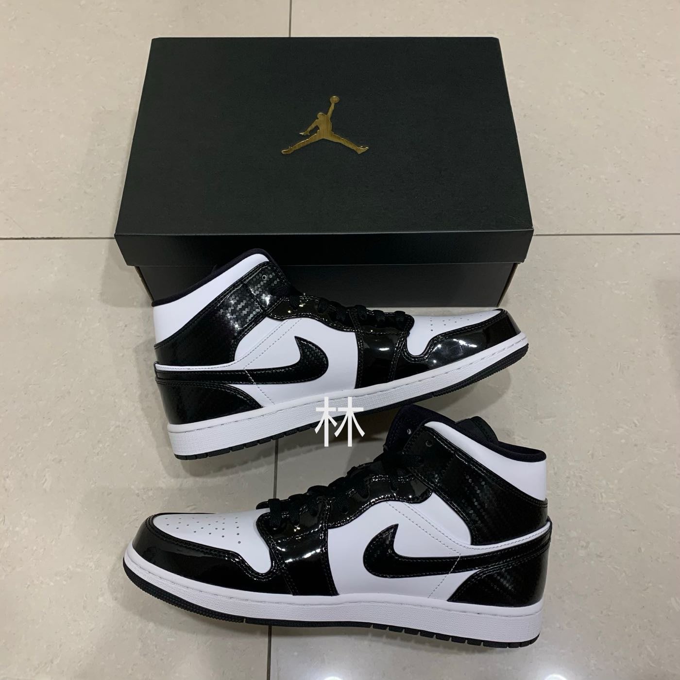 全新Air Jordan 1 Mid All-Star 卡蹦黑漆皮黑白熊貓全明星DD1649-001