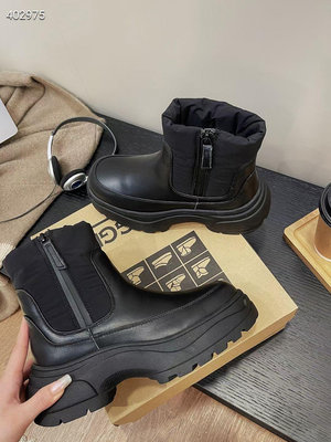 羽絨短靴DANDT時尚羊皮毛一體尼龍防水輕量雪靴（23 OCT Luc)同風格請在賣場搜尋-外銷鞋款