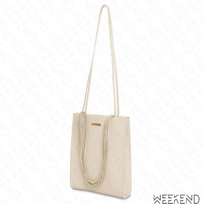 WEEKEND】 JACQUEMUS Le A4 Tote 皮革 肩背包 托特包 米白色 19秋冬