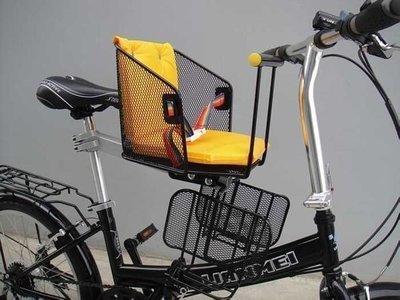 『聯美自行車』(F17)  兒童座椅  前 / 後 兩用安全座椅 台灣專利製造 適用各車款