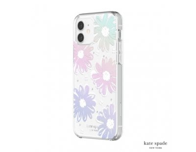iPhone 12/12 Pro 6.1吋 Kate Spade  Iridescent 彩虹雛菊+白色鑲鑽保護殼 特價