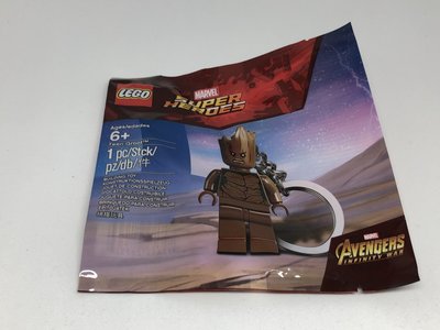 【樂購玩具雜貨鋪】樂高 Lego 復仇者聯盟 Avengers Teen Groot 5005324青少年格魯特鑰匙圈