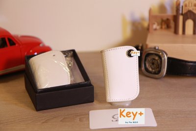 鑰匙家Key+ 盒裝高階白 Lexus凌志專用鑰匙皮套 車鑰匙包 零錢包 鑰匙殼 皮套
