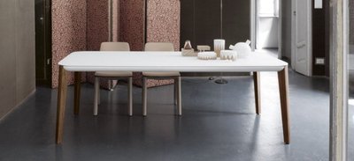 [米蘭諾家具]複刻近原裝 Bonaldo Match 造型餐桌  工作桌 石材餐桌