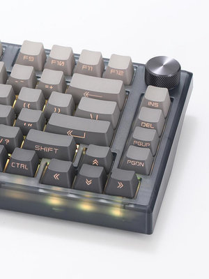 鍵盤 腹靈MK750 微塵側刻機械鍵盤81鍵蝮靈客制化游戲