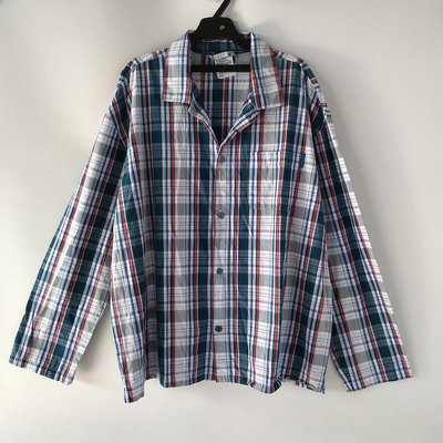 200901男裝品牌CALVIN KLEIN格紋襯衫XL大尺碼