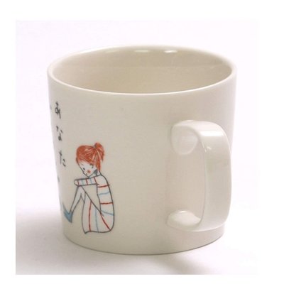 “正品”愛龍社AIRUSHA日本Shinzi Katoh設計 你不是一個人陶瓷馬克杯