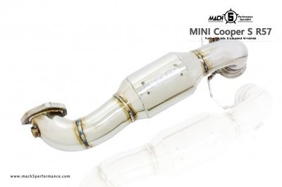 【YGAUTO】MINI Cooper S R57 MACH5 全新升級 高流量帶三元催化頭段 當派 排氣管 底盤