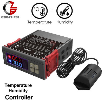 Stc-1000 STC-3008 110V 220V LED 數字溫濕度控制器培養箱恆溫器 Humidistat 溫度