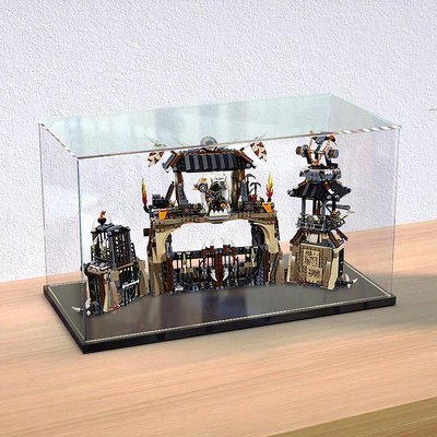 亞克力防塵盒適用樂高70655 捕龍部落大本營展示模型玩具透明