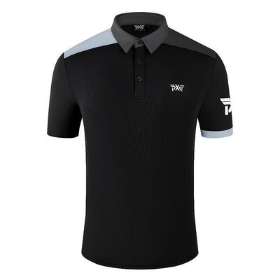 新款推薦 PG高爾夫服短袖T恤男士夏季 Golf運動拼接Polo衫舒適乾球衣PG22017-可開發票