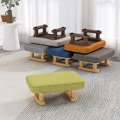 熱銷*矮凳家用創意小凳子實木布藝凳客廳簡約沙發搭腳凳成人板凳換鞋凳現貨