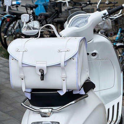 Vespa尾包改裝尾箱皮革飛度4通用ra維多利亞踏板摩托車貨架包