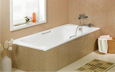 【工匠家居生活館】美國品牌 KARAT 凱樂衛浴 BT6880 鑄鐵浴缸 180CM 含安全雙把手