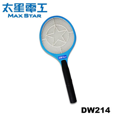 【MR3C】含稅附發票 MAX STAR 太星電工 DW214 打耳蚊3號捕蚊拍 電蚊拍 (電池式)