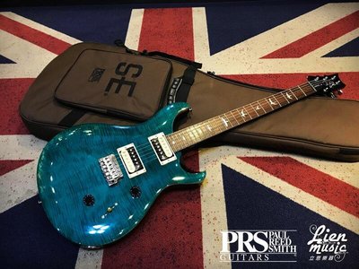 『立恩樂器』免運分期0利率 / PRS SE Custom 24 電吉他 水藍虎紋 / 印尼廠 贈原廠厚款琴袋
