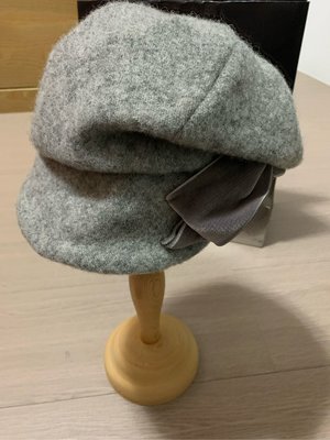 日本全新CA4LA毛帽灰色優雅報童帽