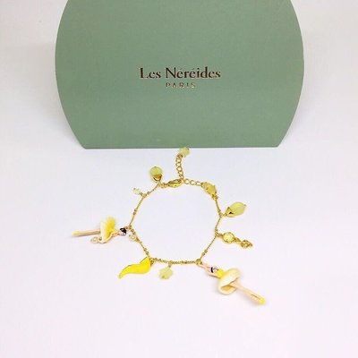 黛買黛購✈️ 法國?? Les Nereides 全新正品 黃 光彩奪目 經典 芭蕾娃娃 全手工製作 手鍊 手環